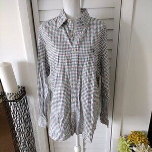 Ralph Lauren Men's plaid long sleeve button down shirt Classic‎ Fit L